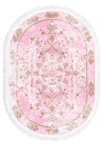 Brillant Latex Oval Kaymaz Taban Halı-BEST HLE11308.803-(150x230) ürün görseli 1