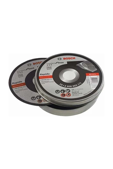 Bosch SDINOX RAP.Kesme Taşı 125*1,0 MM 10"LU ürün görseli 1