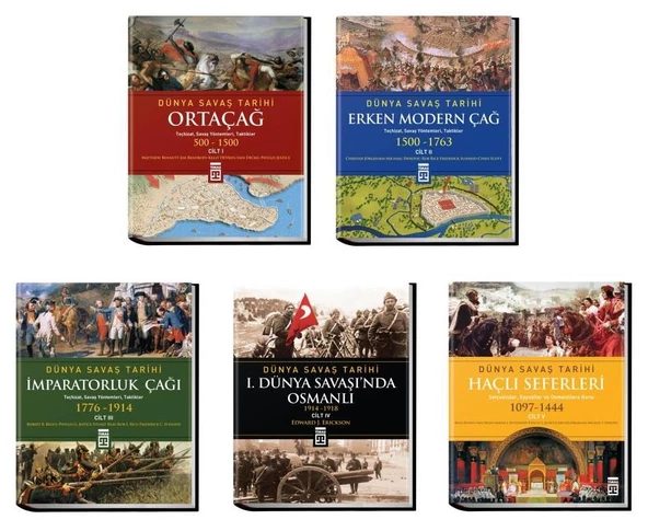 Dünya Savaş Tarihi Seti 5 Kitap ürün görseli 1