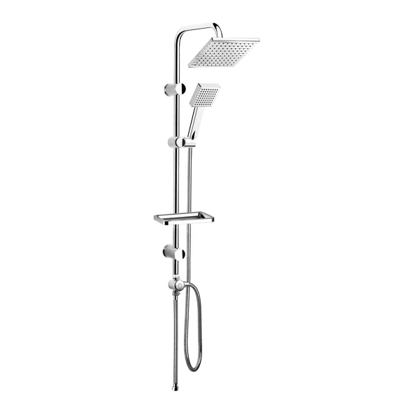 TOWER DUŞ SİSTEMİ 200x200 MM KARE Ø22 BORU KROM ürün görseli 1