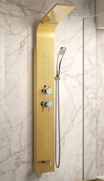 PANEL DUŞ SİSTEMİ SUS  304 İNOX PVD ALTIN ürün görseli 1