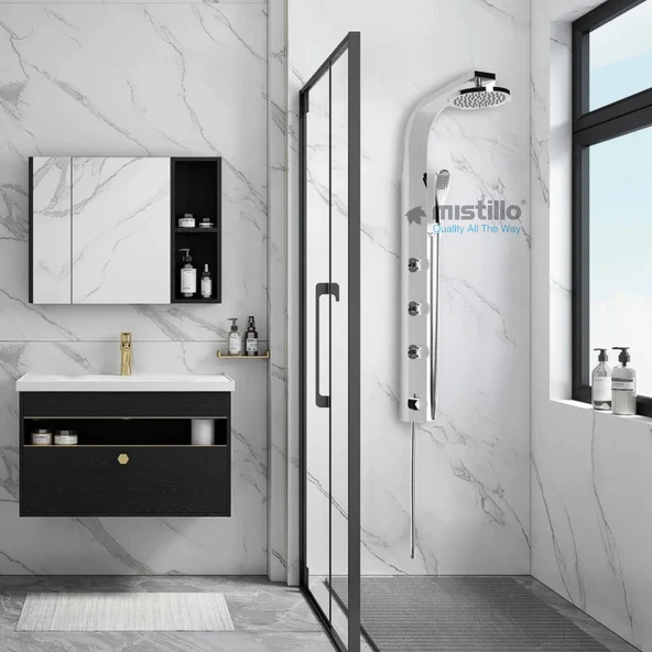 PANEL DUŞ SİSTEMİ SUS 304 PARLAK KROM - Resim 2