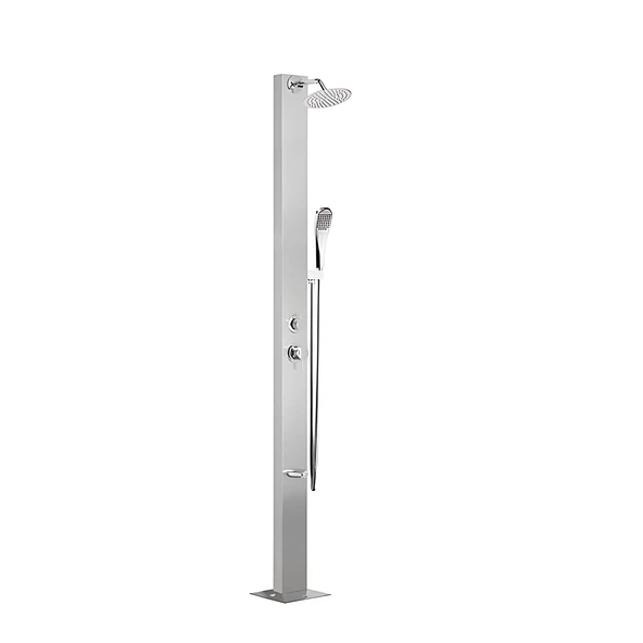 Havuz Duş Sistemi + Sus 304 İnox Saten Panel Gövde + 250Mm Ø20Mm Yuv.Tepe Duşu ürün görseli 1