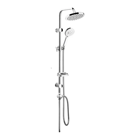 TOWER DUŞ SİSTEMİ Ø200MM YUVARLAK TEPE DUŞU+3 FONKSİYONLU EL DUŞU ürün görseli 1