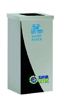 Geri Dönüşüm Kutusu Pasl. 30*70*30Cm ürün görseli 1