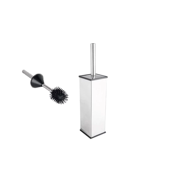 KLOZET FIRÇA AKILLI KAPAK KARE 8*8*37CM 304 ürün görseli 1