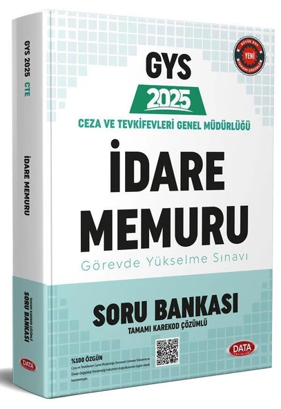 2025 GYS Ceza ve Tevkifevleri Genel Müdürlüğü İdare Memuru Soru Bankası Data Yayınları ürün görseli 1