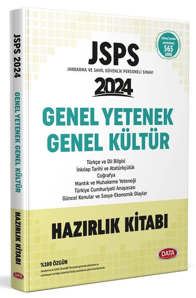 2024 JSPS Genel Yetenek Genel Kültür Hazırlık Kitabı Data Yayınları ürün görseli 1