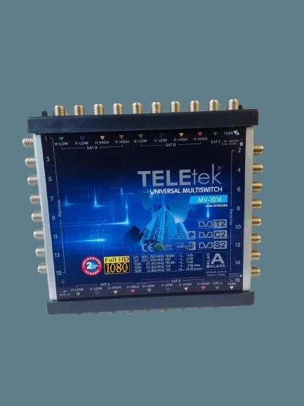 TELETEK 16 Çıkışlı Üniversal Multi Switch Hybrid Uydu Santrali Sonlu & Kaskatlı Kullanılabilir ürün görseli 1