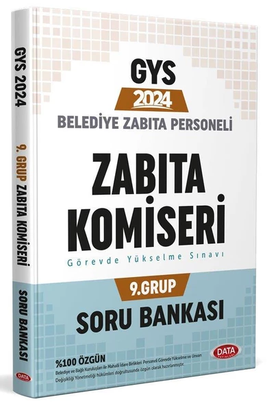 Belediye Zabıta Personeli Zabıta Komiseri 9. Grup Soru Bankası Data Yayınları ürün görseli 1