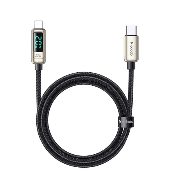 Mcdodo CA-8811 20W TypeC İphone Hızlı Şarj Kablosu 1.2m-Siyah ürün görseli 1