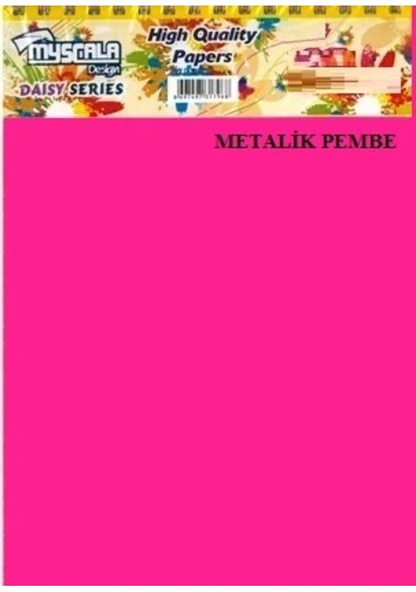 Özkan Defter A4 120 Yaprak Bloknot Myscala Kareli Metalik Pembe ürün görseli 1