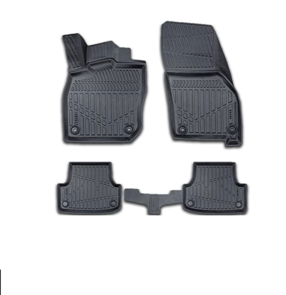 S-Dizayn VW Golf 8 Otomatik 3D Pro Havuzlu Paspas 2021-2024 A+ Kalite ürün görseli 1