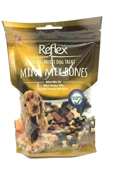 Reflex Semi-Moist Mini Mix Bones Küçük Karışık Kemikler Yumuşak Köpek Ödülü 150gr ürün görseli 1