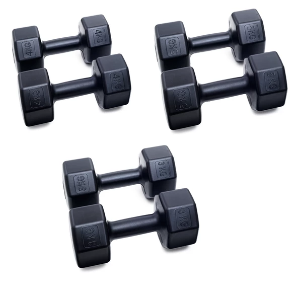 PS SPOR 3 çift set 3 kg 4 kg 5 kg + STAND - Resim 2