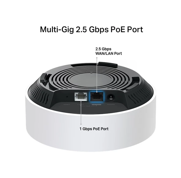 TP-Link Deco X50-POE 3000 Mbps 1'li Router - Resim 3