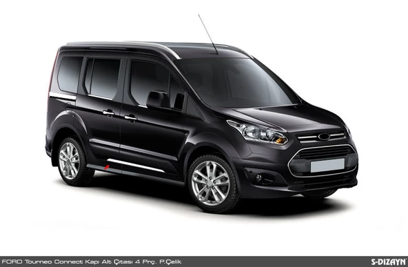 S-Dizayn Ford Connect Krom Yan Kapı Çıtası Altı 4 Prç. 2014-2023 ürün görseli 1