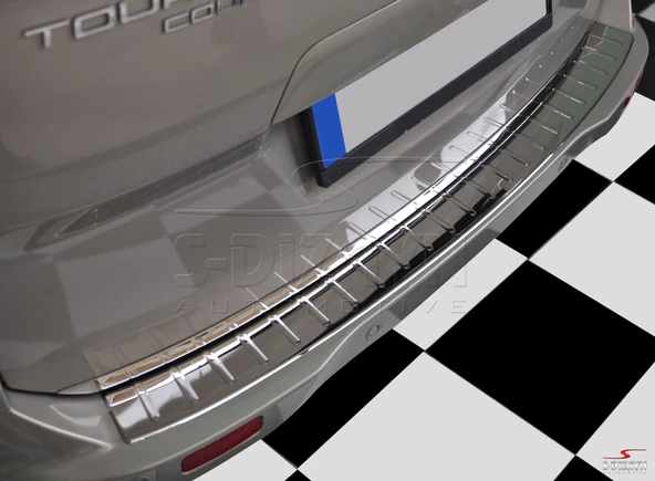 S-Dizayn Ford Courier Krom Arka Tampon Eşiği 2014-2022 ürün görseli 1