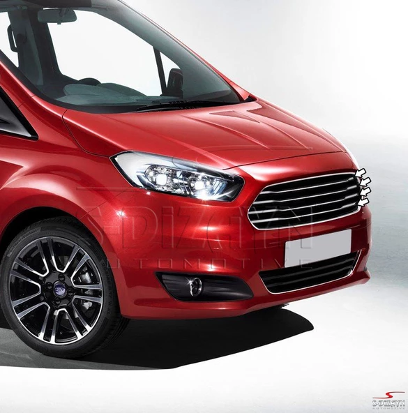 S-Dizayn Ford Courier Krom Ön Panjur 4 Prç 2014-2017 ürün görseli 1