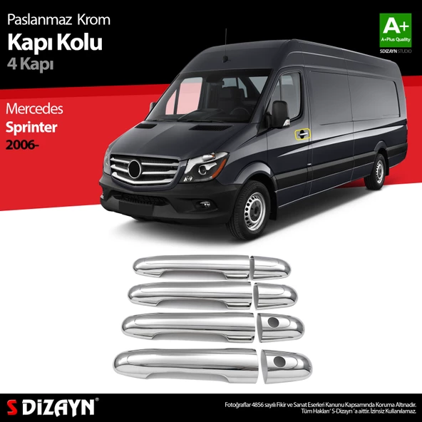 S-Dizayn Sprinter W906 Krom Kapı Kolu 4 Kapı 2006-2013 ürün görseli 1
