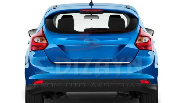 S-Dizayn Ford Focus 3 HB Krom Bagaj Alt Çıtası 2011-2014 ürün görseli 1