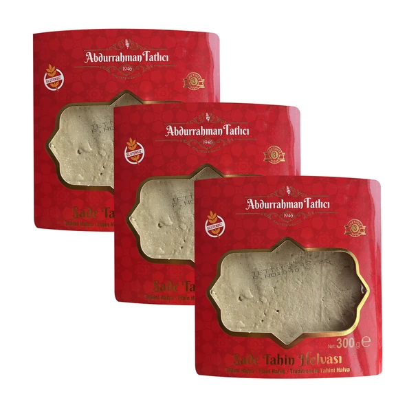 Abdurrahman Tatlıcı Tahin Helva Sade 300 gr x 3 Adet ürün görseli 1