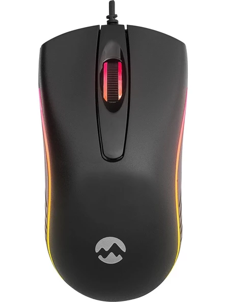 Everest SM-M9 USB Kablolu Siyah 3D Optik LED Mouse - Resim 4