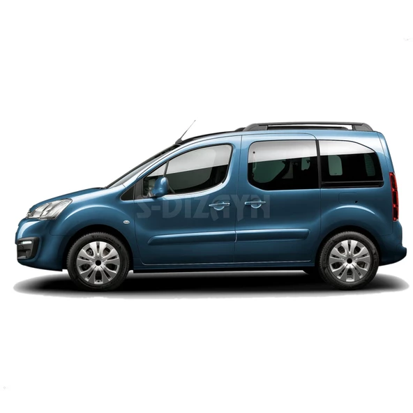 S-Dizayn Peugeot Partner Tepee Krom Cam Çıtası 2 Prç 2008-2018 ürün görseli 1