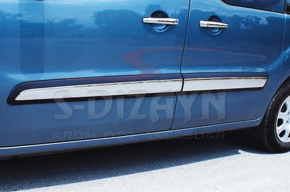 S-Dizayn Peugeot Partner Tepee Krom Yan Kapı Çıtası 4 Prç 2008-2018 ürün görseli 1