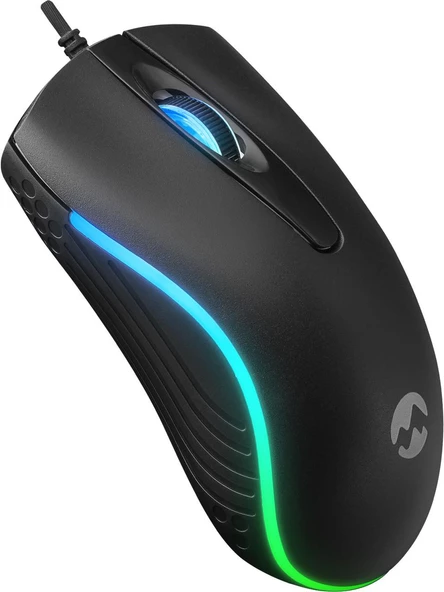 Everest SM-M9 USB Kablolu Siyah 3D Optik LED Mouse ürün görseli 1