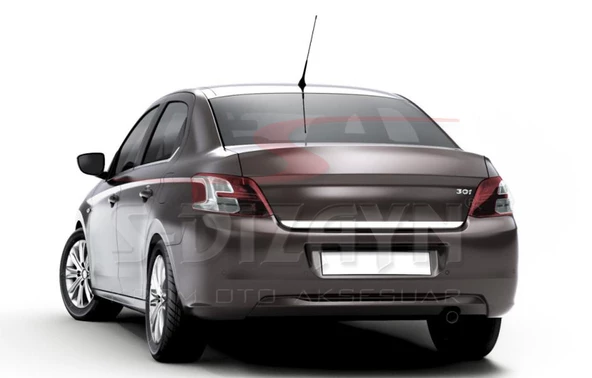 S-Dizayn Peugeot 301 Krom Bagaj Alt Çıtası 2012-2017 ürün görseli 1