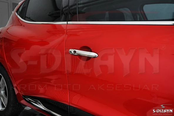 S-Dizayn Renault Clio 4 HB Krom Ön Kapı Kolu 2 Kapı 2012-2019 - Resim 5