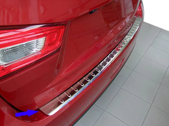 S-Dizayn Nissan Qashqai Krom Arka Tampon Eşiği 2014-2017 ürün görseli 1