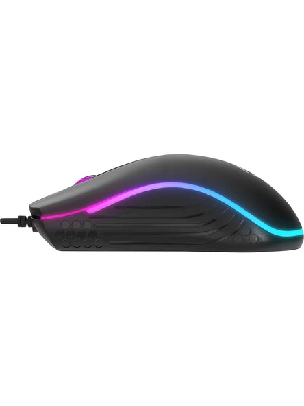 Everest SM-M9 USB Kablolu Siyah 3D Optik LED Mouse - Resim 6