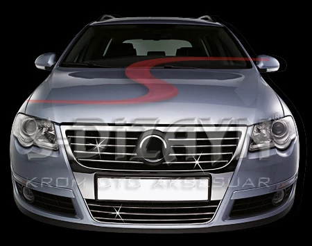S-Dizayn VW Passat B6 Krom Ön Panjur 8 Prç 2005-2011 ürün görseli 1