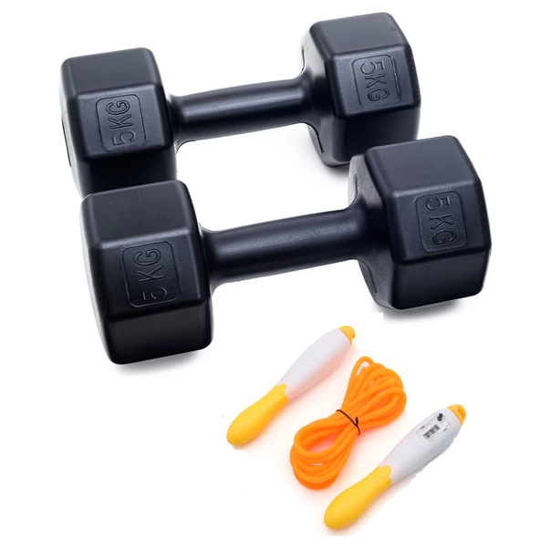 PS 5 KG DAMBIL X 2 ADET (10 KG) +  SAYAÇLI ATLAMA İPİ ürün görseli 1
