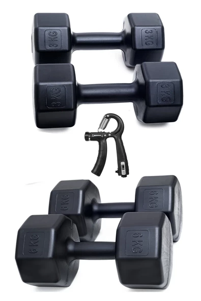 PS SPOR 18 Kg Dambıl Set 6Kg X2 Ad 3Kg X2 Ad + SAYAÇLI AYARLANABİLİR EL YAYI ürün görseli 1
