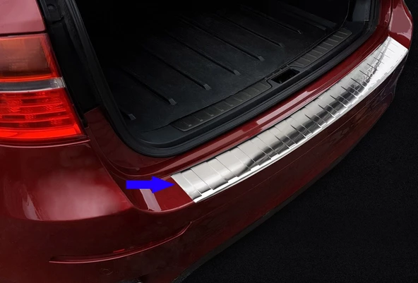 S-Dizayn Bmw X6 E71 Krom Arka Tampon Eşiği 2007-2018 ürün görseli 1
