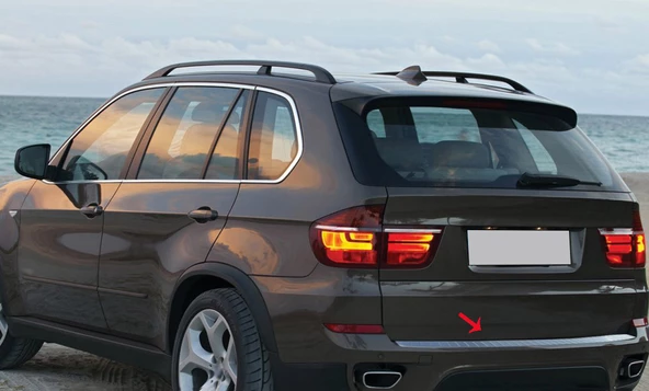 S-Dizayn Bmw X5 E70 Krom Arka Tampon Eşiği 2007-2013 ürün görseli 1