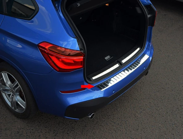 S-Dizayn Bmw X1 F48 Krom Arka Tampon Eşiği 2015-2022 ürün görseli 1
