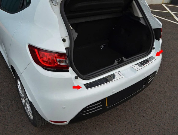 S-Dizayn Renault Clio 4 HB Krom Arka Tampon Eşiği 2012-2019 ürün görseli 1