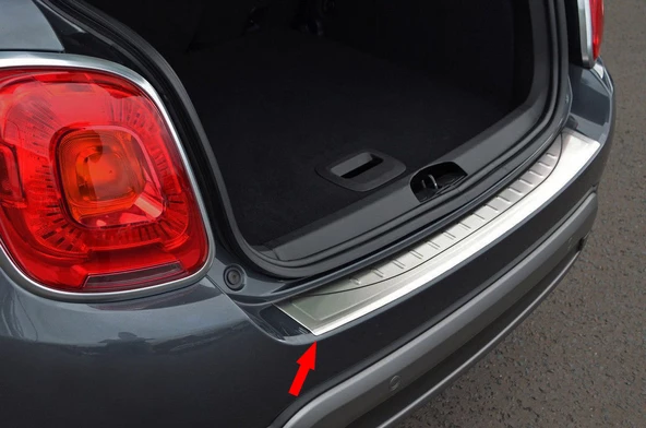 S-Dizayn Fiat 500X Krom Arka Tampon Eşiği 2015 Üzeri ürün görseli 1