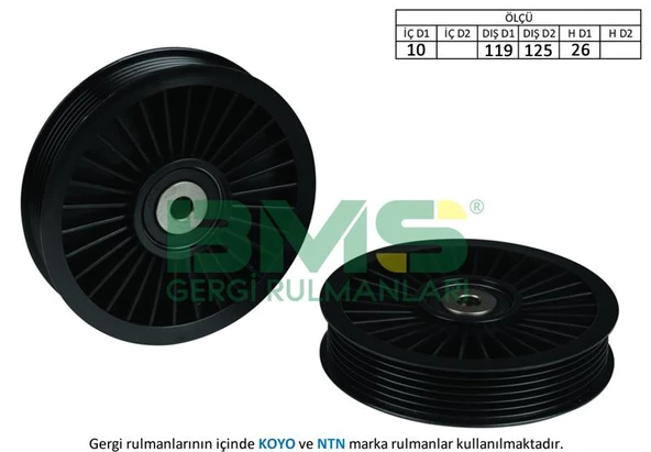 ALTERNATÖR GERGİ RULMANI ESPACE-LAGUNA II-MASTER 2.2 DCI 00- -MOVANO 2.2 DTI 00- ürün görseli 1