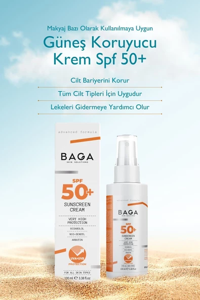 BAGA Güneş Koruyucu Krem Spf+ ürün görseli 1