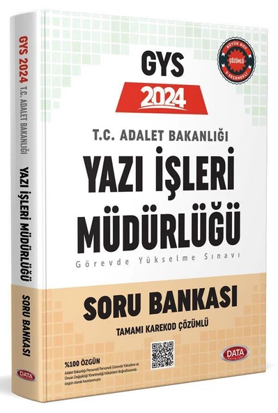Adalet Bakanlığı Yazı İşleri Müdürlüğü GYS Soru Bankası Data Yayınları ürün görseli 1