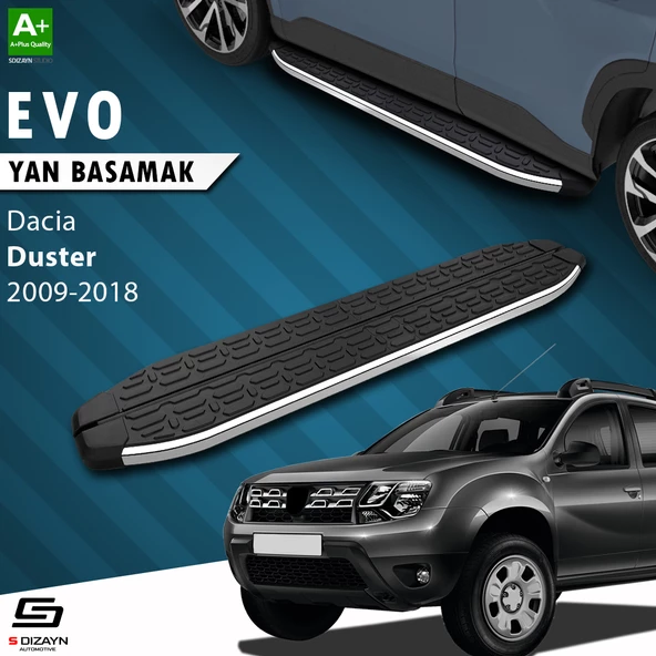 S-Dizayn Dacia Duster Evo Krom Yan Basamak 173 Cm 2009-2018 A+ Kalite ürün görseli 1