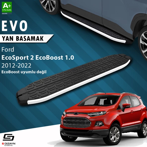 S-Dizayn Ford EcoSport 2 Evo Aluminyum Yan Basamak 173 Cm 2012-2022 A+ Kalite ürün görseli 1