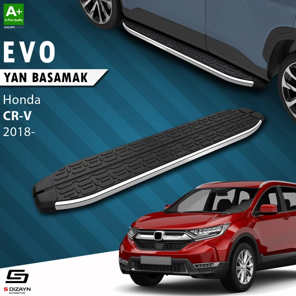 S-Dizayn Honda CR-V 5 Evo Krom Yan Basamak 173 Cm 2018-2023 A+ Kalite ürün görseli 1