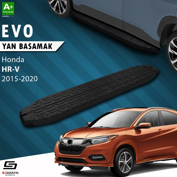 S-Dizayn Honda HR-V 2 Evo Siyah Yan Basamak 173 Cm 2015-2020 A+ Kalite ürün görseli 1
