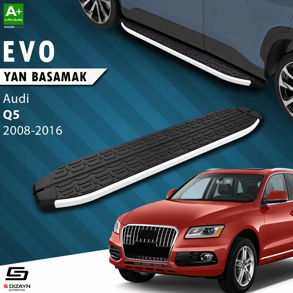 S-Dizayn Audi Q5 Evo Aluminyum Yan Basamak 183 Cm 2008-2016 A+ Kalite ürün görseli 1